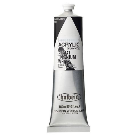 ホルベイン アクリリックカラー AU7141 チタニウムホワイト 【150ml】