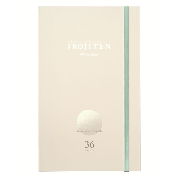 【水彩色鉛筆】　IROJITEN (色辞典) 　36色セット　水筆つき