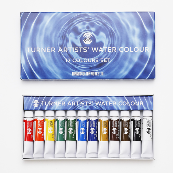 ターナー色彩 専門家用透明水彩絵具<5ml> 12色