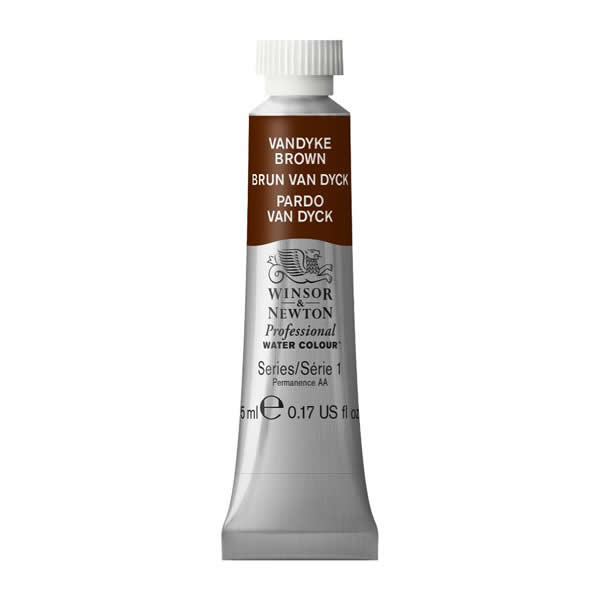 ウィンザー&ニュートン水彩絵具 676 バンダイクブラウン (5ml)