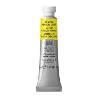ウィンザー&ニュートン水彩絵具 348 レモンイエローディープ (5ml)