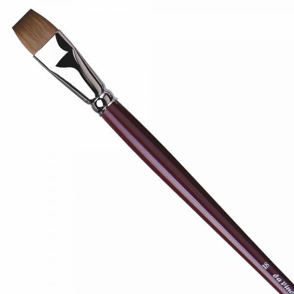 【輸入品】 ダヴィンチ油彩筆 レッドセーブル 1810 (フラット)