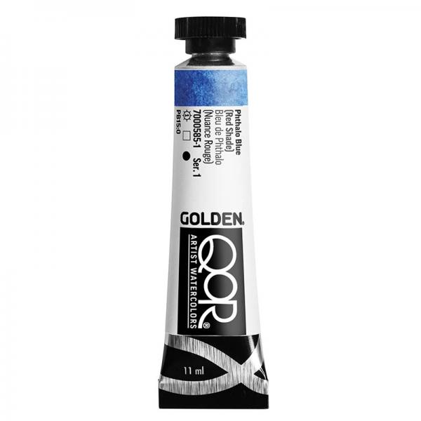 QoR コア透明水彩絵具11ml 585 フタロブルーレッドシェード