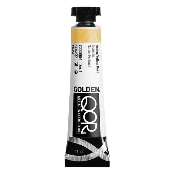 QoR コア透明水彩絵具11ml 595 ネイプルスイエローディープ