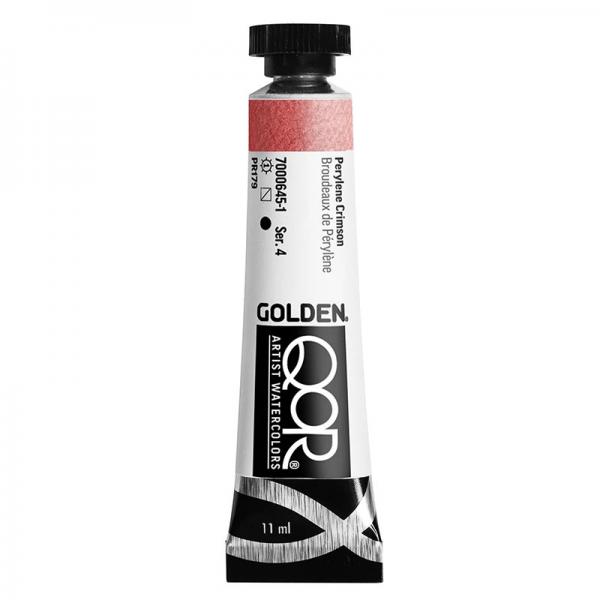 QoR コア透明水彩絵具11ml 645 ペリレンクリムソン