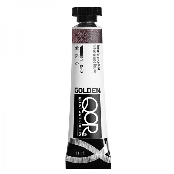 QoR コア透明水彩絵具11ml 610 インタフェレンス レッド