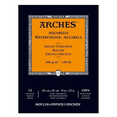 アルシュ水彩紙パッド 天糊12枚綴り 荒目