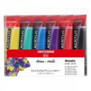 アムステルダム アクリリックカラー20ml メタリック6色セット