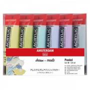 アムステルダム アクリリックカラー20ml パステル6色セット