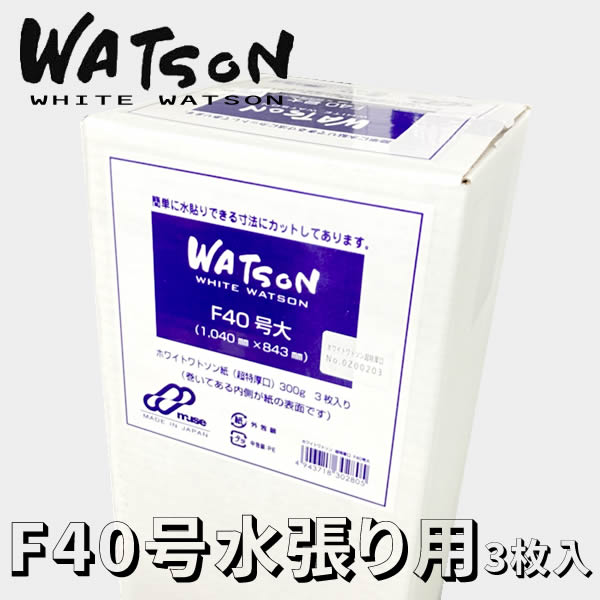 ホワイトワトソン 超特厚口 <300g> 3枚入りボックス 【F40号大】