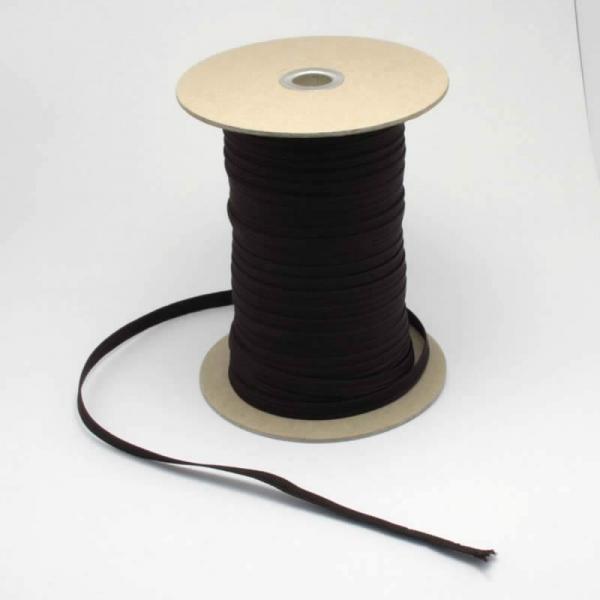 額縁用紐 No.6520 10mmφ 平紐茶 安全荷重10kg 1m単位切売