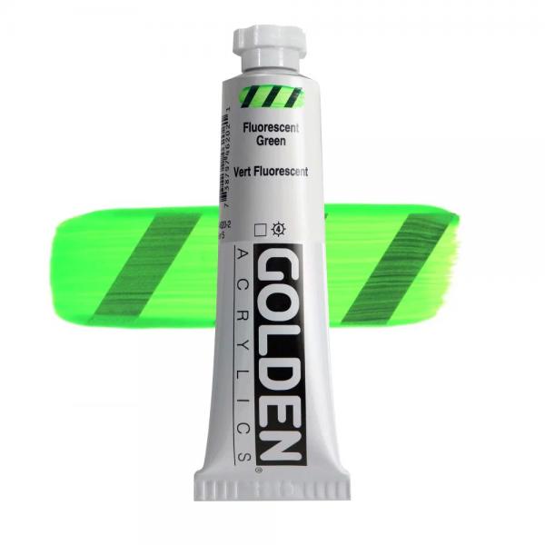 GOLDEN アクリリックヘビーボディ 59ml 4620 フルーレセントグリーン