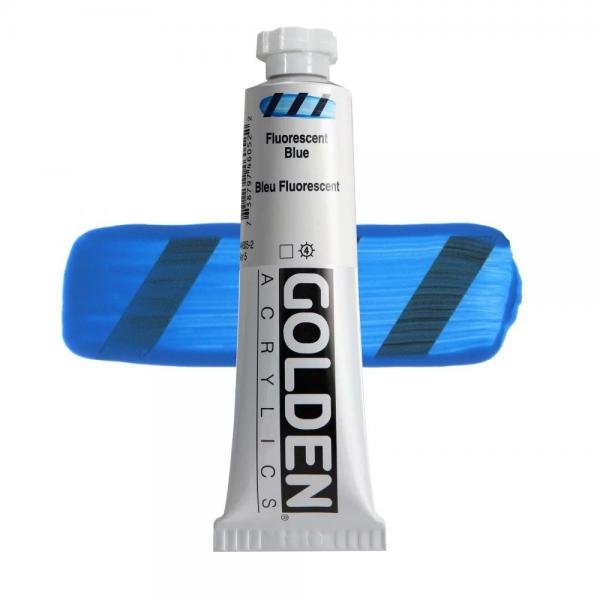 GOLDEN アクリリックヘビーボディ 59ml 4605 フルーレセントブルー