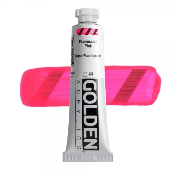 GOLDEN アクリリックヘビーボディ 59ml 4645 フルーレセントピンク