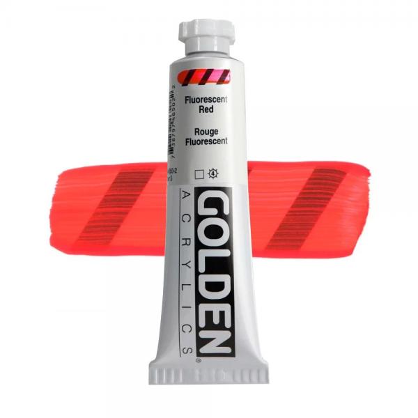 GOLDEN アクリリックヘビーボディ 59ml 4650 フルーレセントレッド