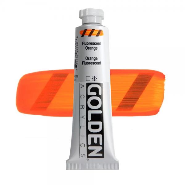 GOLDEN アクリリックヘビーボディ 59ml 4630 フルーレセントオレンジ