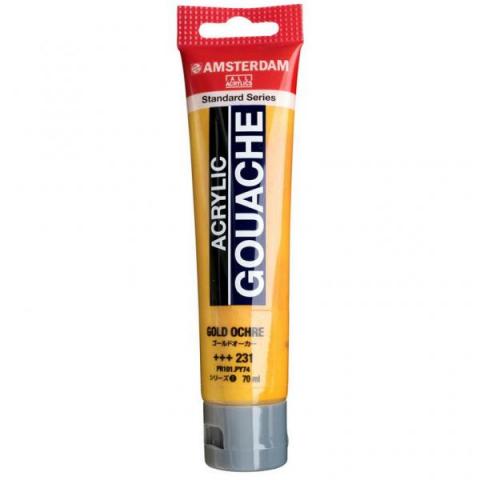 アムステルダムアクリリックガッシュ70ml 231 ゴールドオーカー