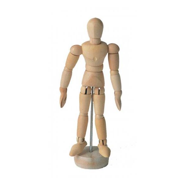 モデル人形No.00M 男 高さ11cm・スタンド付・塗りなし