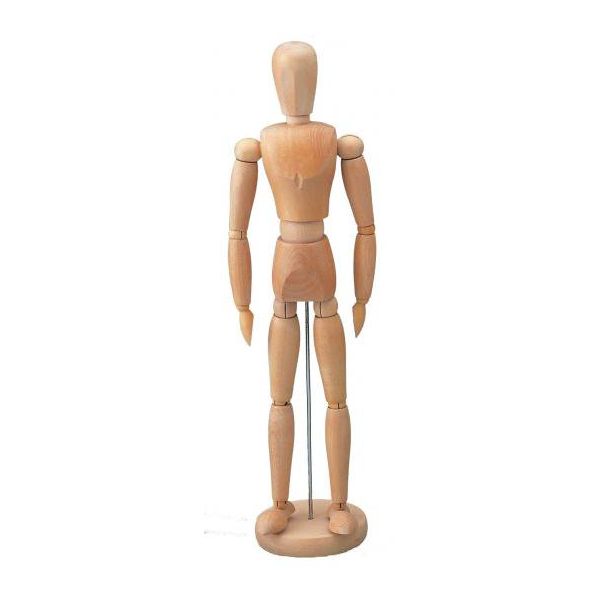 モデル人形No.3M 男 高さ31cm・スタンド付・塗りあり