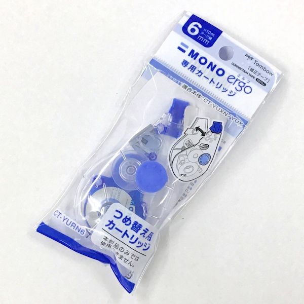 【専用カートリッジ】修正テープ MONO ergo　6mm幅　つめ替え用