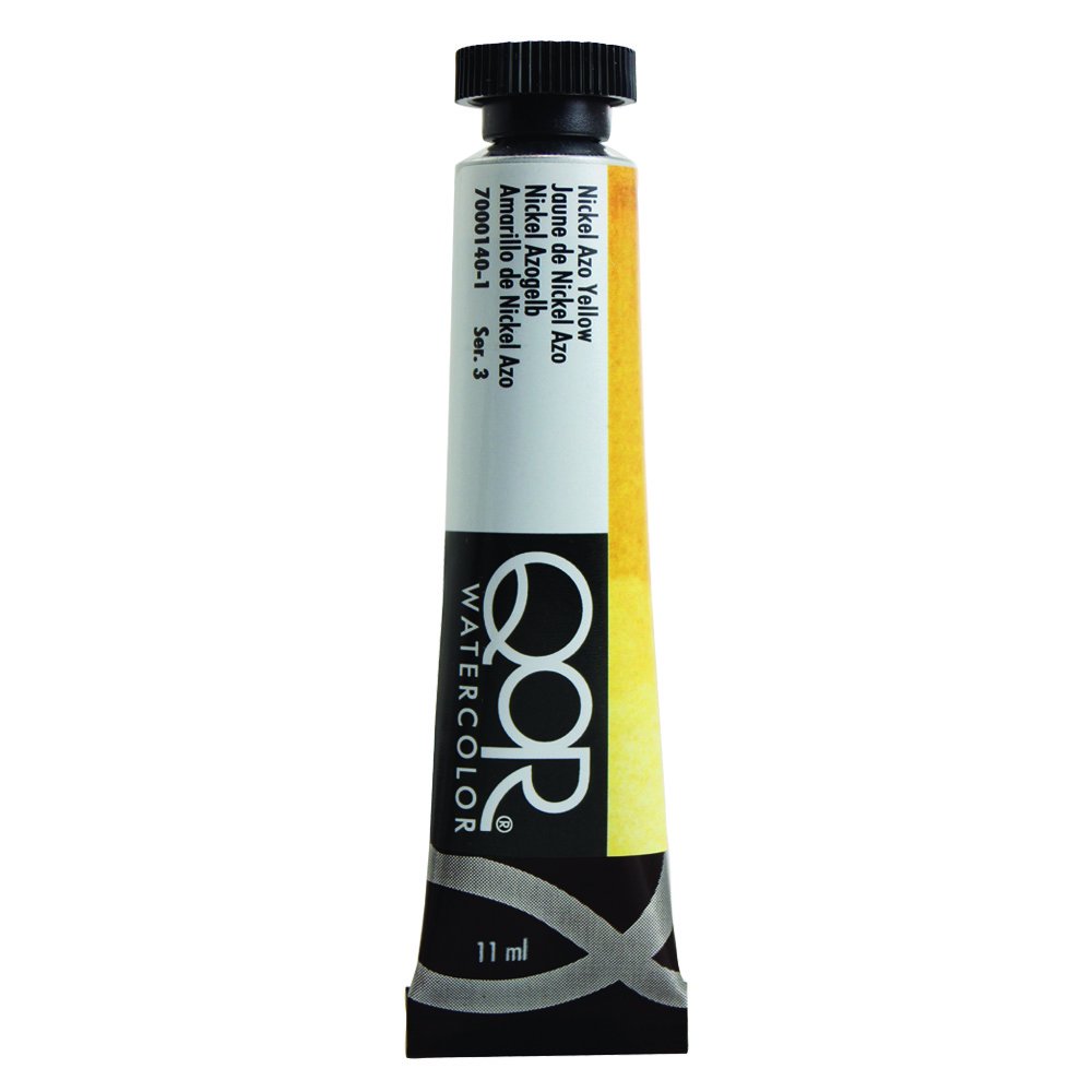 QoR コア透明水彩絵具11ml 140 ニッケルアゾイエロー