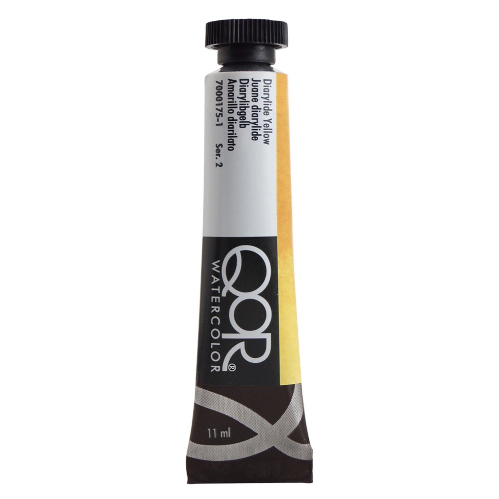 QoR コア透明水彩絵具11ml 175 ダイアリライドイエロー