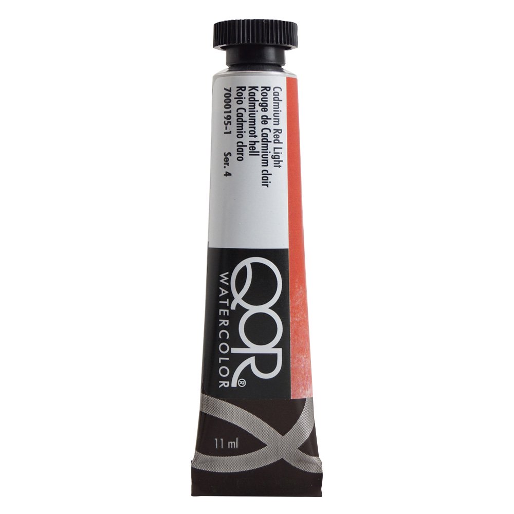 QoR コア透明水彩絵具11ml 195 カドミウムレッドライト