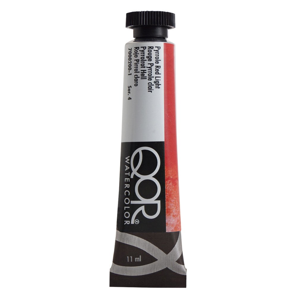 QoR コア透明水彩絵具11ml 200 ピロールレッドライト
