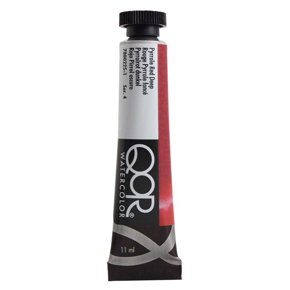 QoR コア透明水彩絵具11ml 225 ピロールレッドディープ