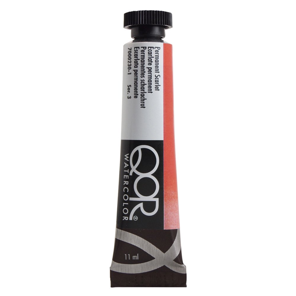 QoR コア透明水彩絵具11ml 230 パーマネントスカーレット