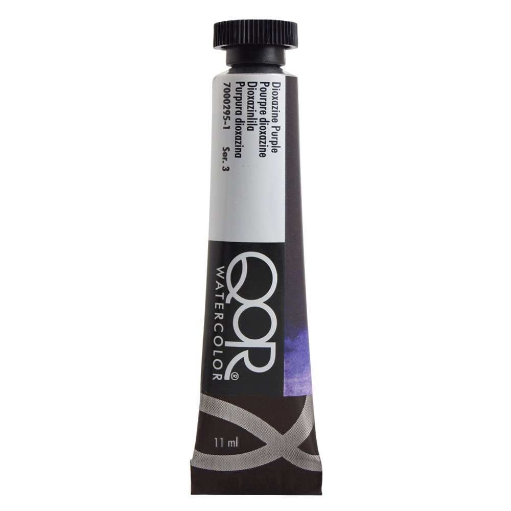QoR コア透明水彩絵具11ml 295 ジオキサジンパープル