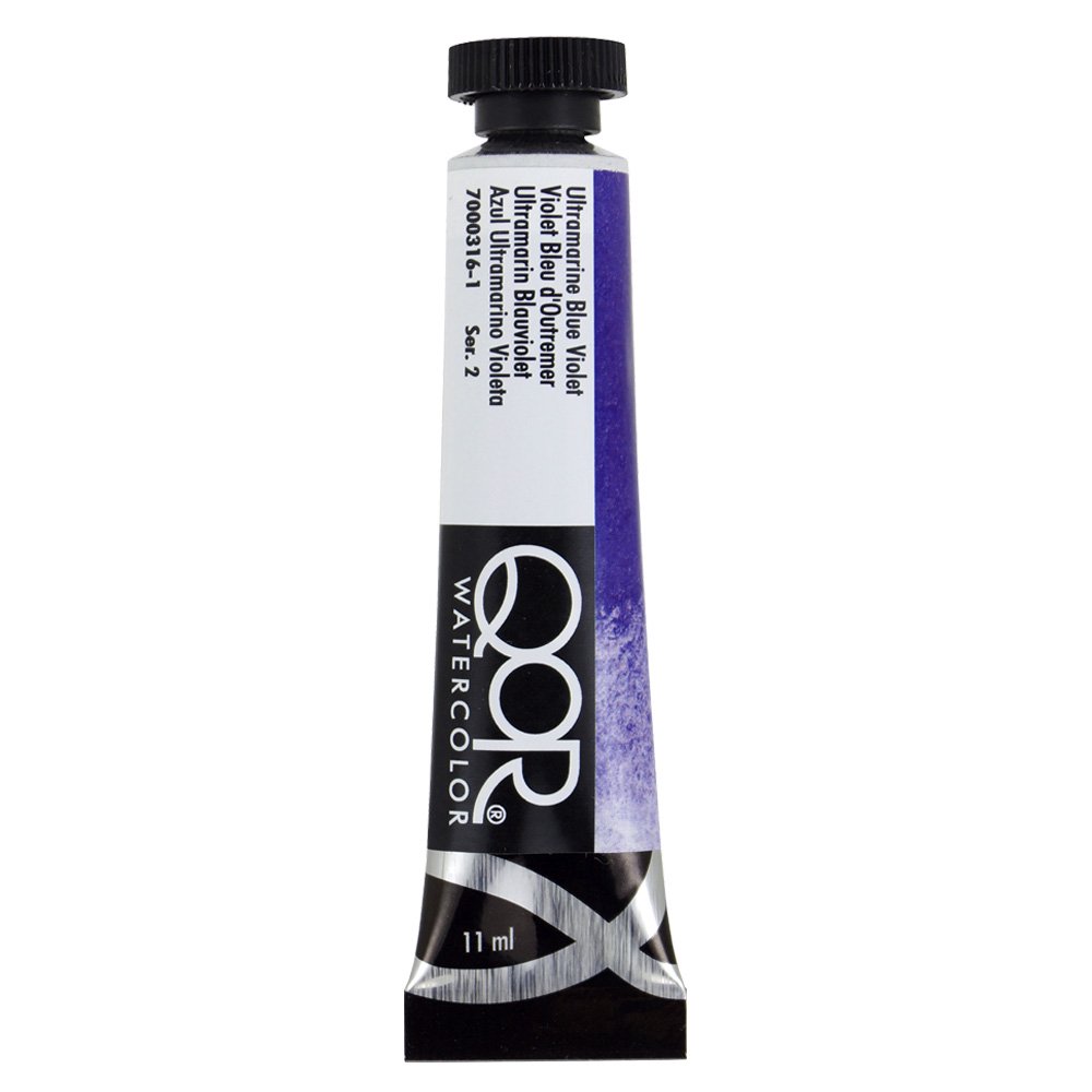 QoR コア透明水彩絵具11ml 316 ウルトラマリンブルー バイオレット