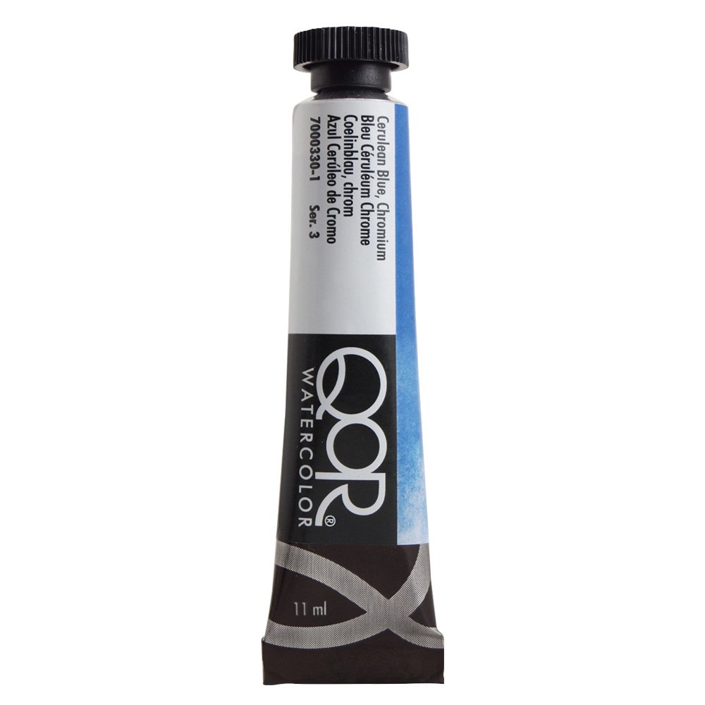 QoR コア透明水彩絵具11ml 330 セルリアンブルー クロミウム