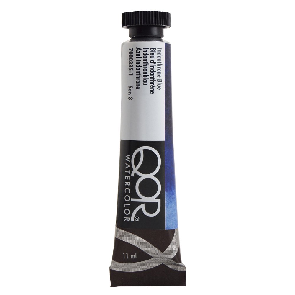 QoR コア透明水彩絵具11ml 335 インダスロンブルー