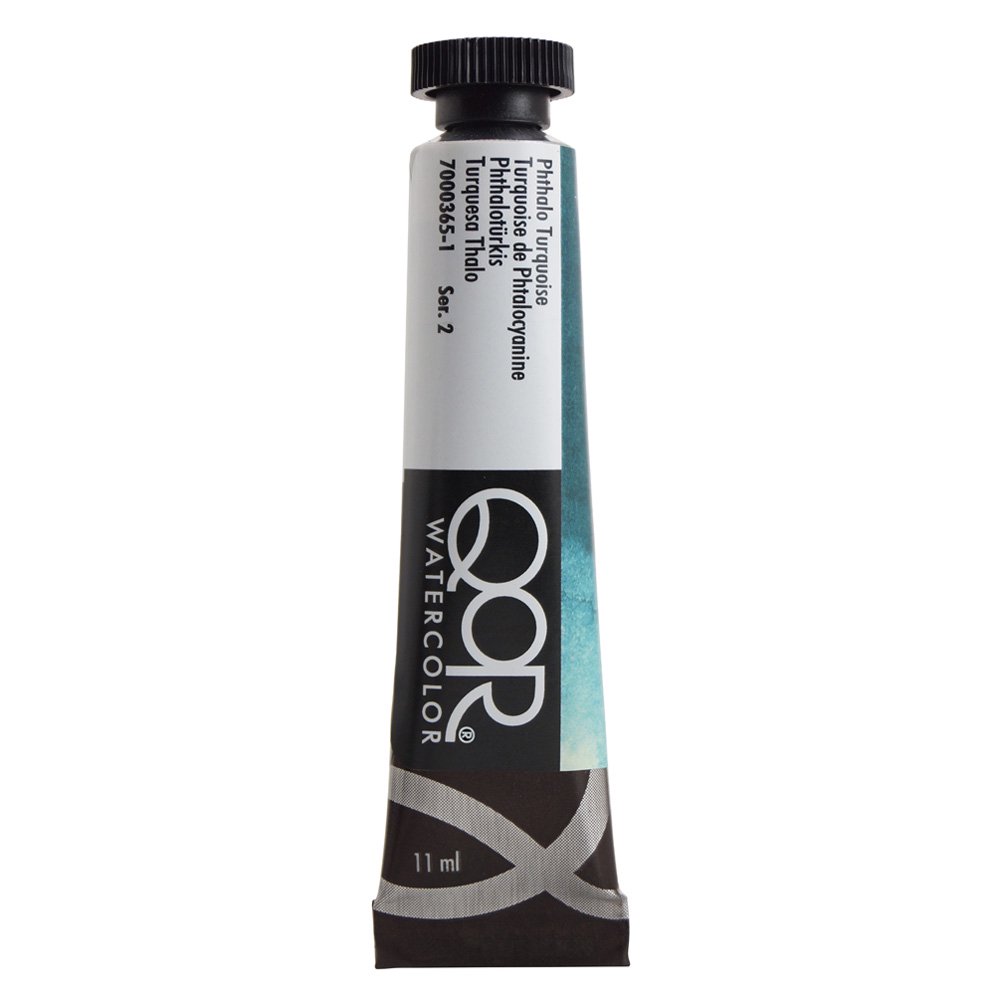 QoR コア透明水彩絵具11ml 365 フタロターコイズ
