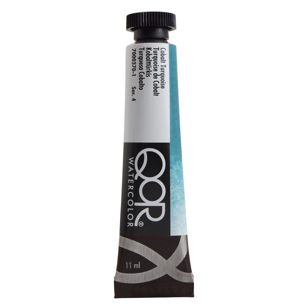 QoR コア透明水彩絵具11ml 370 コバルトターコイズ