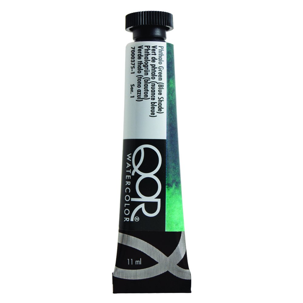 QoR コア透明水彩絵具11ml 375 フタログリーン(B シェード)
