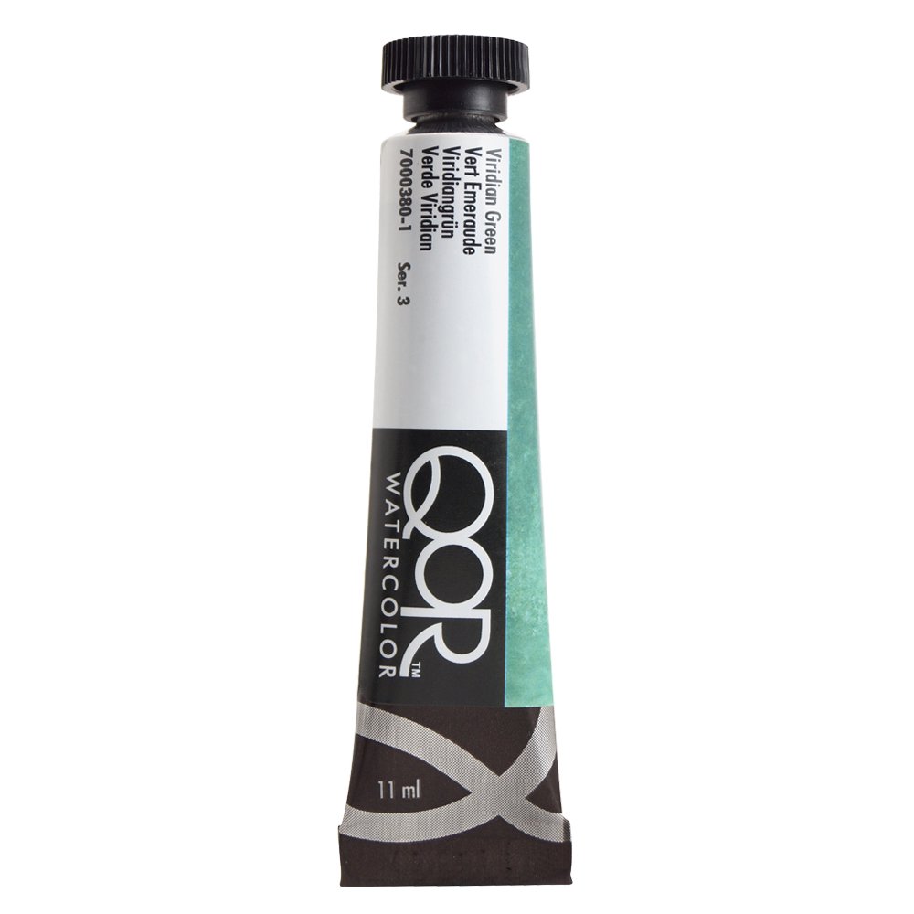 QoR コア透明水彩絵具11ml 380 ビリジャングリーン