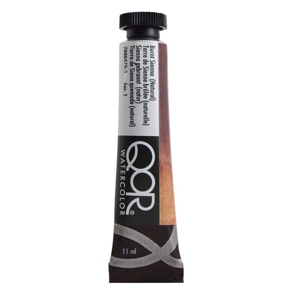 QoR コア透明水彩絵具11ml 470 バーントシェンナ(ナチュラル)