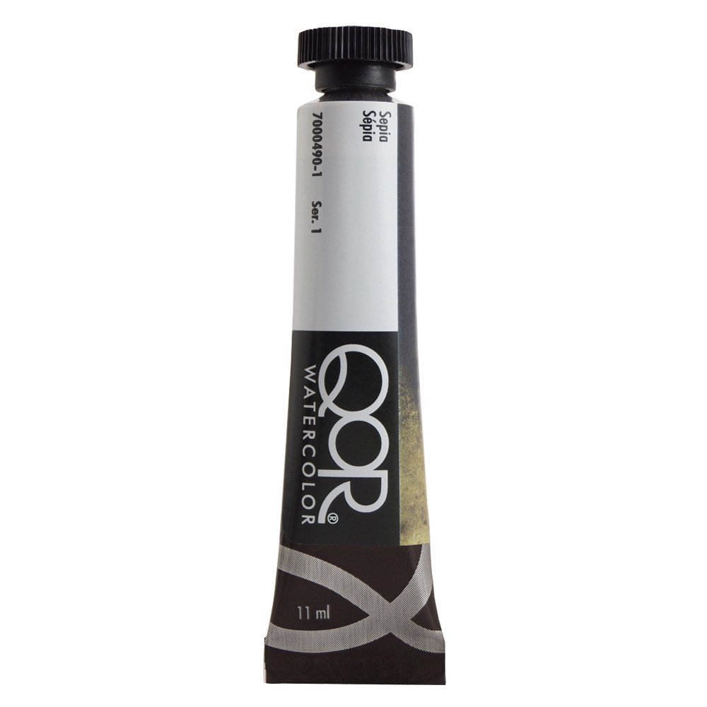 QoR コア透明水彩絵具11ml 490 セピア
