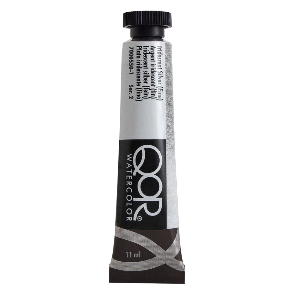 QoR コア透明水彩絵具11ml 550 イリデッセントシルバー(ファイン)
