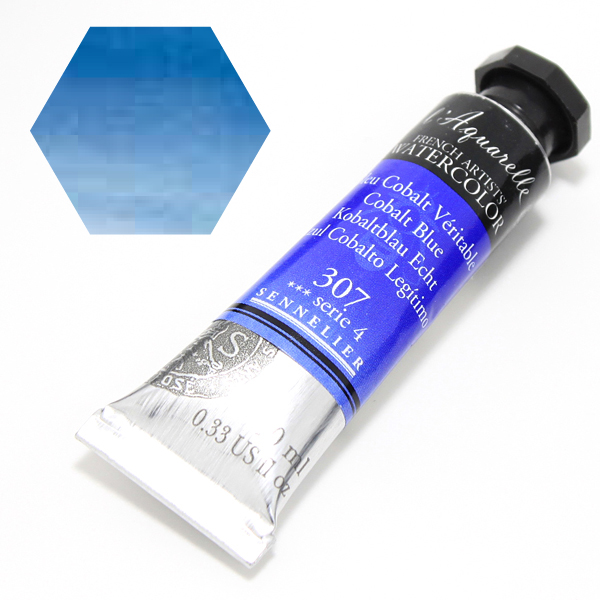 セヌリエ水彩絵具 307 コバルトブルー (10ml)