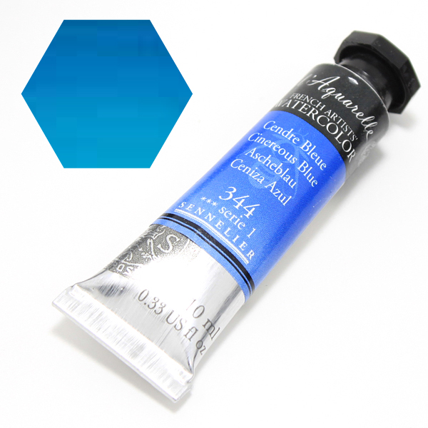 セヌリエ水彩絵具 344 シネリアスブルー (10ml)