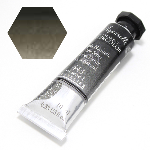 セヌリエ水彩絵具 443 ローセピア (10ml)