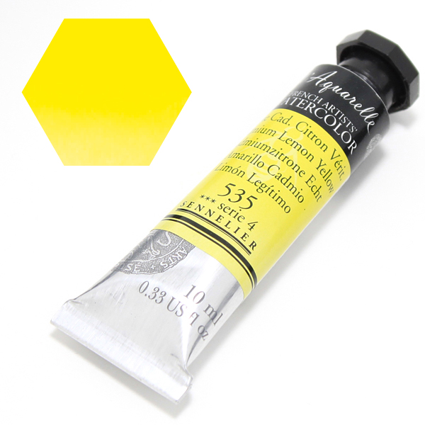 セヌリエ水彩絵具 535 カドミウムレモンイエロー (10ml)