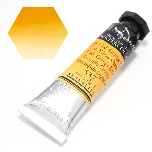 セヌリエ水彩絵具 537 カドミウムイエローオレンジ (10ml)