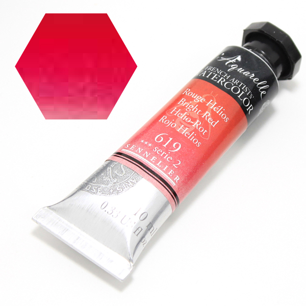 セヌリエ水彩絵具 619 ブライトレッド (10ml)