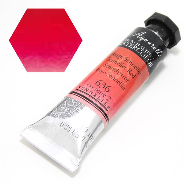 セヌリエ水彩絵具 636 セヌリエレッド (10ml)