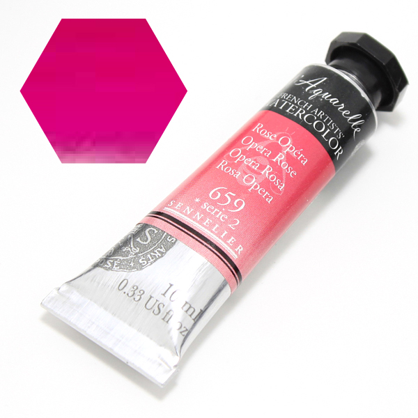 セヌリエ水彩絵具 659 オペラローズ (10ml)
