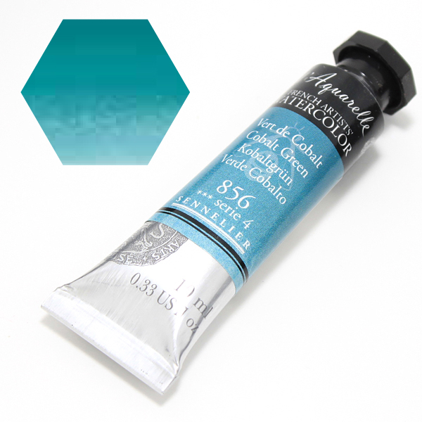セヌリエ水彩絵具 856 コバルトグリーン (10ml)